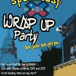 A flyer for the XGames 2014 wrap-up party at Speakeasy hosted by ESPN and COTA