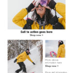 Snowboard email mock up
