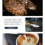 Coffee shop email mock up