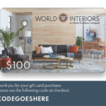 Design for World Interiors Gift Card