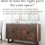 Graphic for email about sideboards and buffet furniture