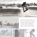 Skateboarding Mock flyer or social media post design