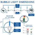Infographic for Bubble Light string light sets for Novelty Lights - Photoshop