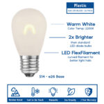 Infographic about U-shaped filament LED bulbs for Novelty Lights - Photoshop