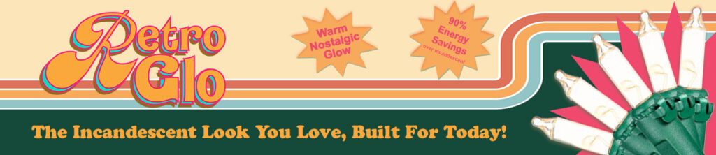 My header design for RetroGlo product pages