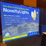 Trade show booth backdrop