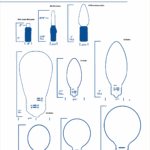 Bulb sizing guide created for Novelty Lights catalog and Novelty Lights.com